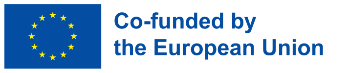 Logo Co-Funded by the EU - Emblem der europäischen Flagge und mehrsprachiger Haftungsausschluss für Empfänger von EU-Fördermitteln