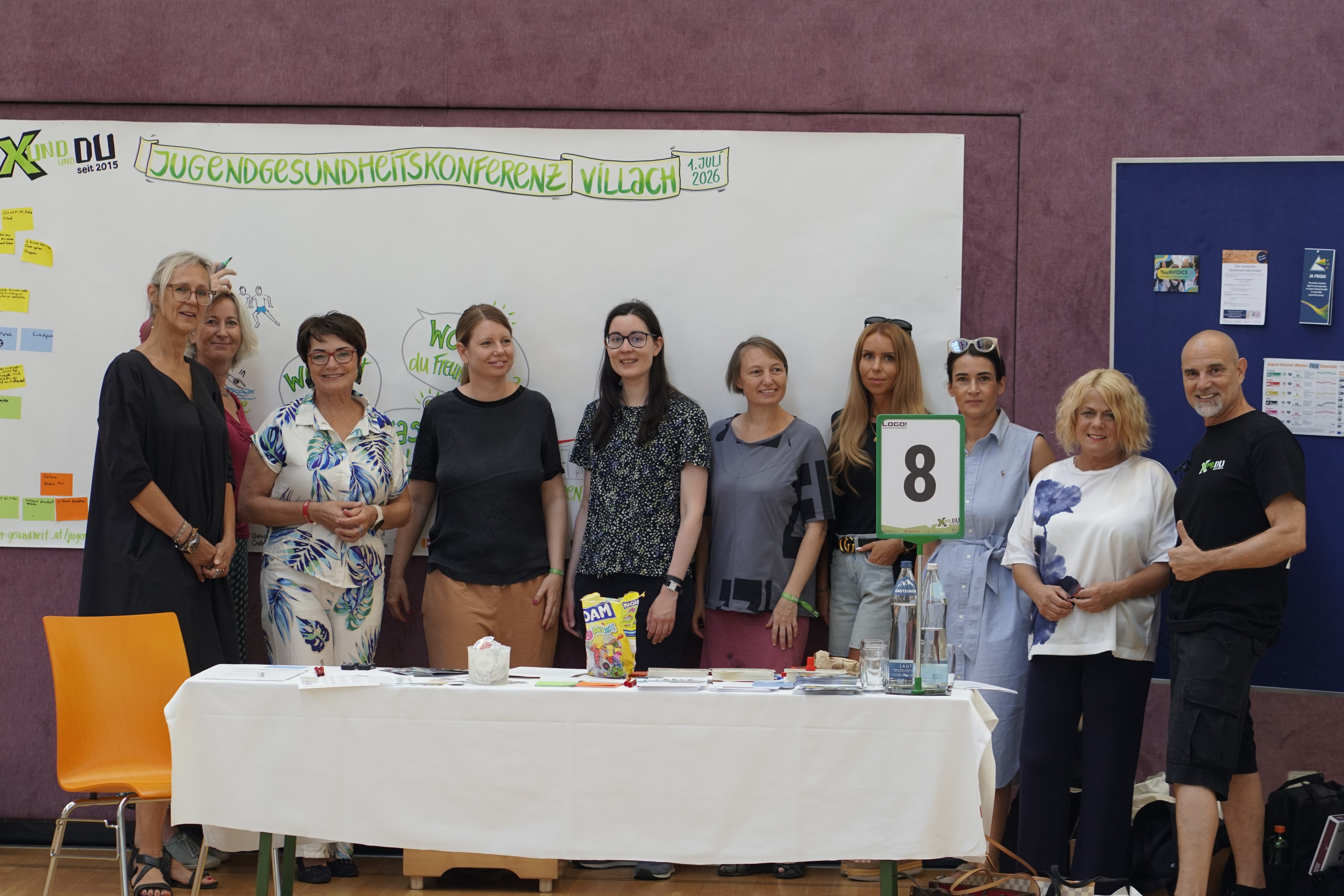 Gruppenfoto des Organisationsteams bei der Jugendkonferenz Villach 2026.
