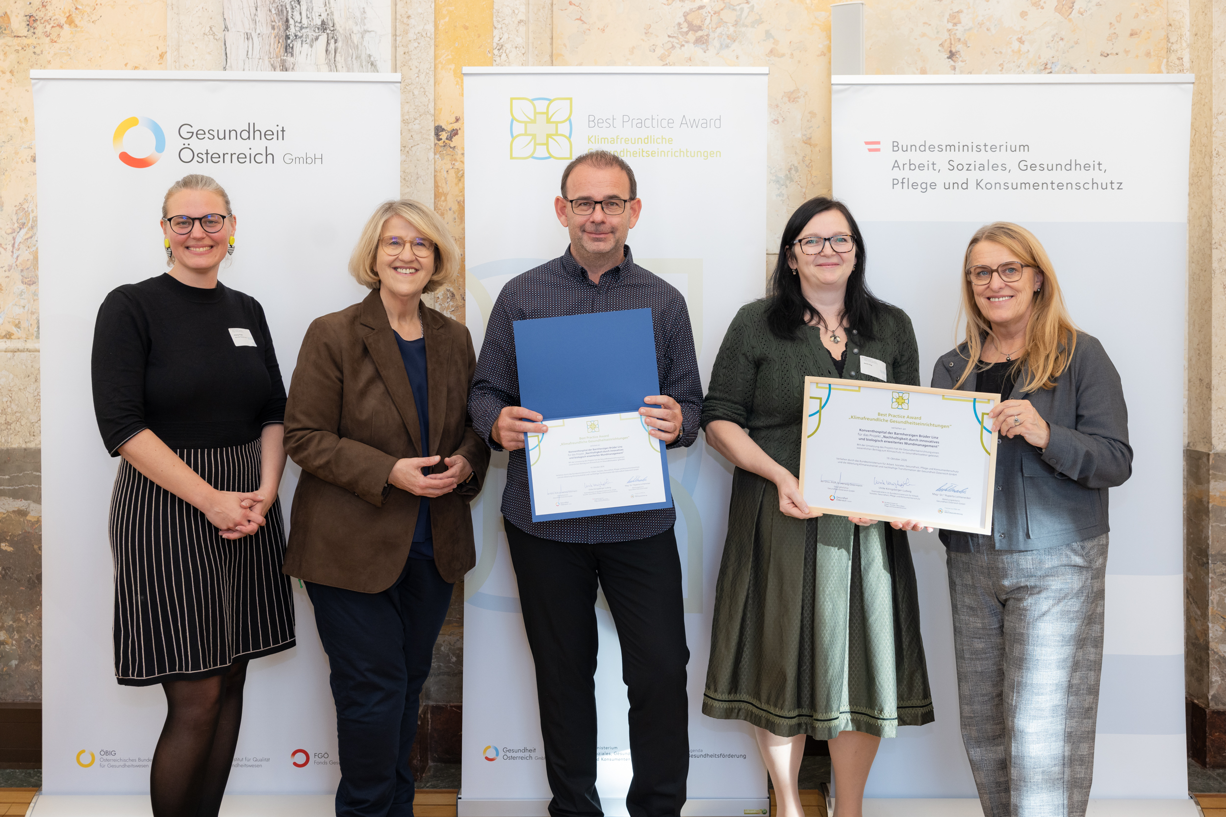 Nachhaltigkeit durch innovatives und biologisch erweitertes Wundmanagement – Konventhospital der Barmherzigen Brüder Linz. Best Practice Award 2026.