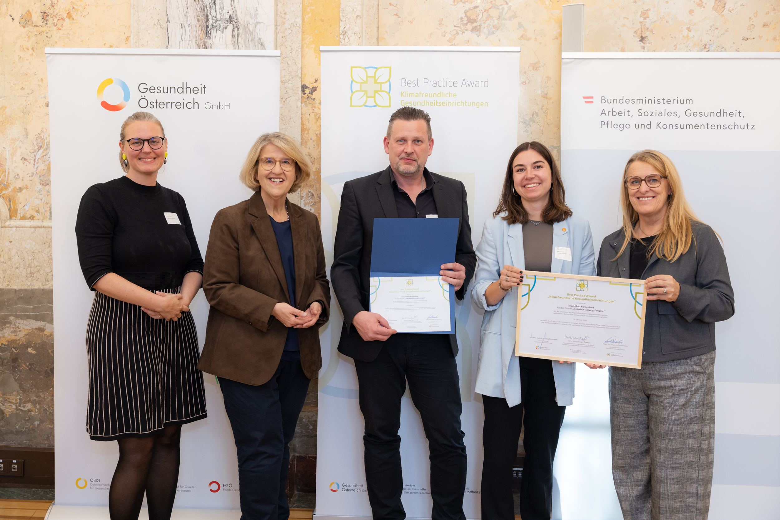 Dekarbonisierungsfahrplan – Gesundheit Burgenland. Best Practice Award 2026.