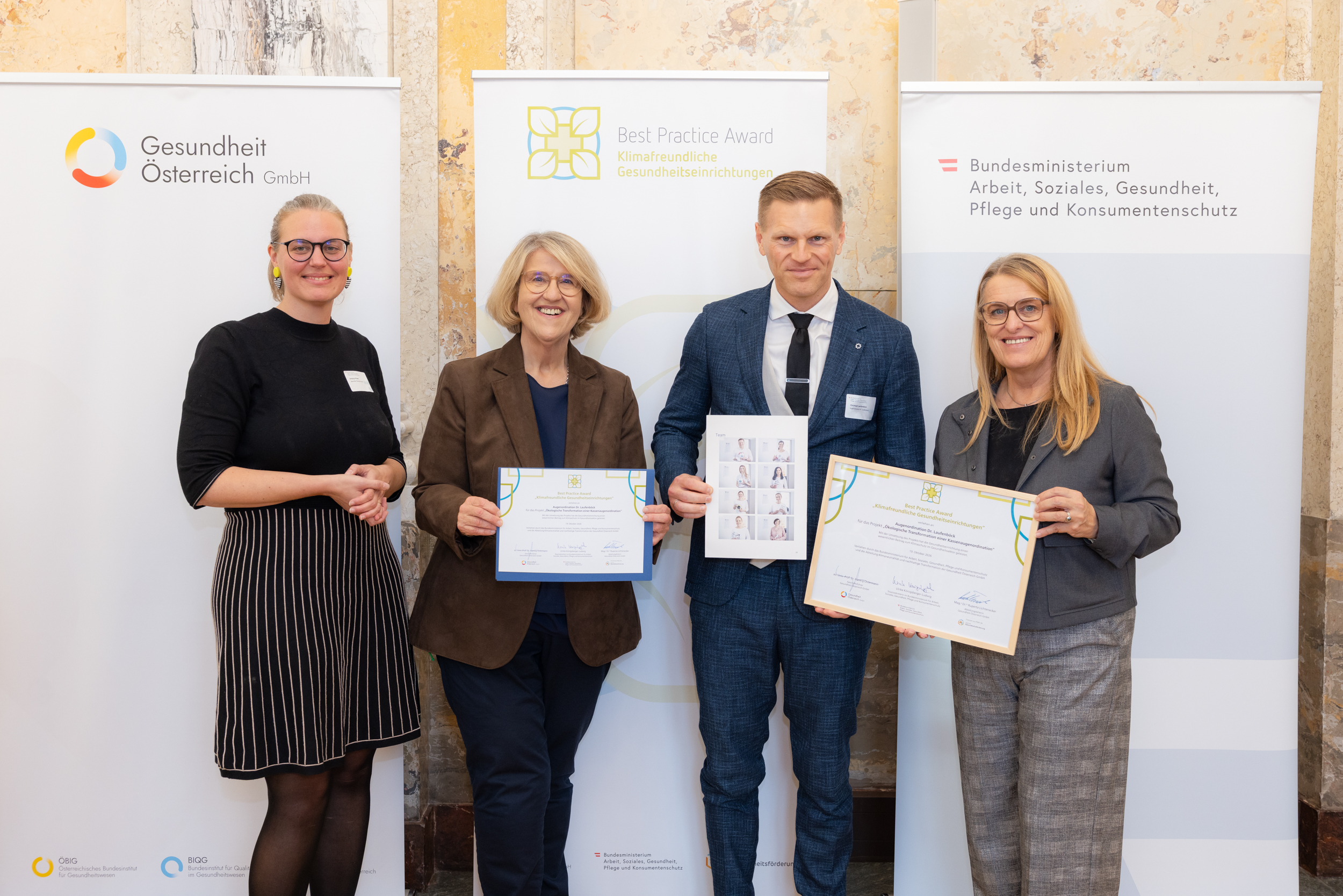Ökologische Transformation einer Kassenaugenordination – Arztpraxis Dr. Laufenböck. Best Practice Award.