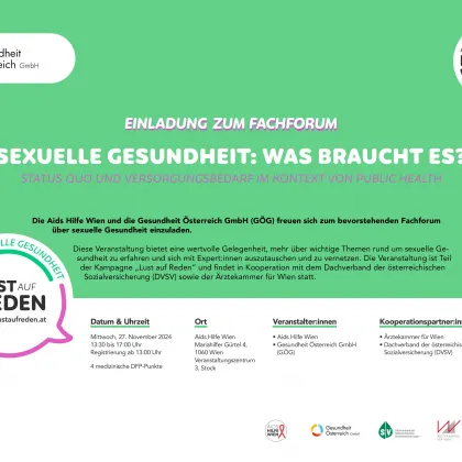 Einladung zur Konferenz Sexuelle Gesundheit
