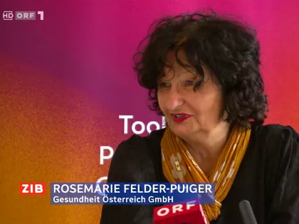 Rosemarie Felder-Puig von der Gesundheit Österreich GmbH spricht in einem ORF-Interview über psychische Gesundheit von Jugendlichen.