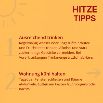 Hitzetipps © Gesundheit Österreich Hitzetelefon Infos © Gesundheit Österreich