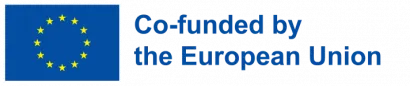 EU-Flagge mit Text: 'Co-funded by the European Union