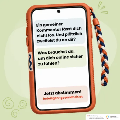 Jugendbeteiligung zu Social Media: Verletzende Kommentare können verunsichern. Was brauchen junge Menschen, um sich online sicher zu fühlen? Jetzt abstimmen.