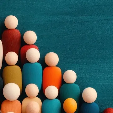 Diverse community gathering 