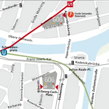 Lageplan der GÖG Lageplan der GÖG