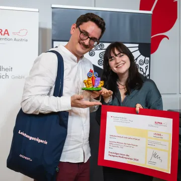 Gewinner des Medienpreises Sebastian Panny und Julia Ladina Windisch 