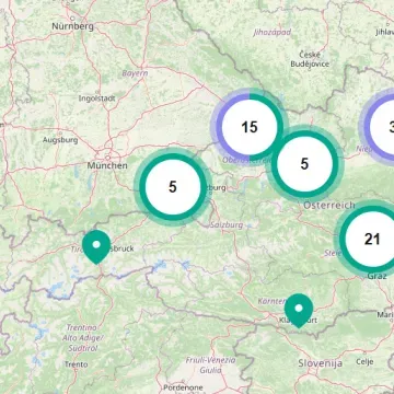 Österreich Landkarte