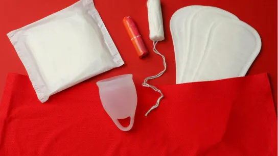 © iStock / Liudmila Chernetska Titelbild des Berichtes zeigt Menstruationsprodukte.